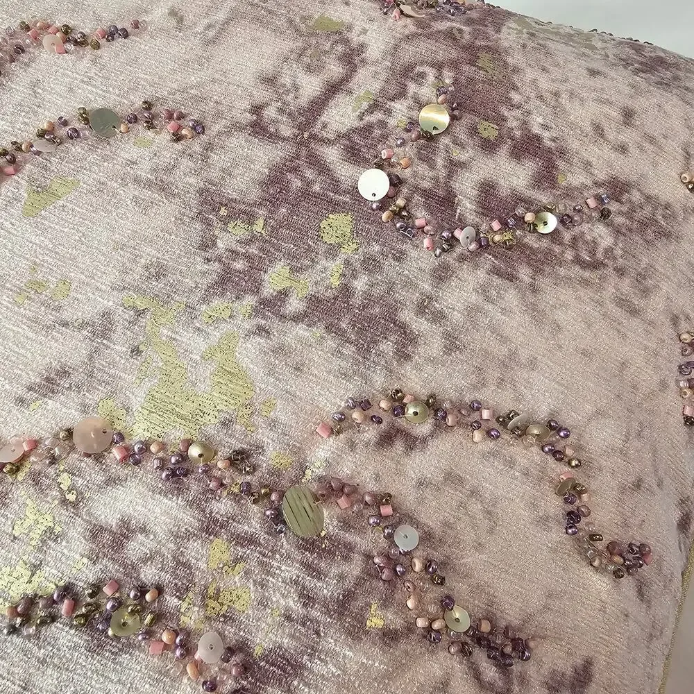 ❤️2/$12 Artistic Decorative Sequin Pillow Abstract Modern Style, New  (NWT)